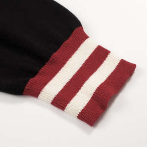 Cárdigan Premium Transpirable Tipo Collarín para Hombre, Suéter Gráfico Jacquard de Punto con Botones Delanteros para Boutiques de Moda Juvenil - Product Image 6