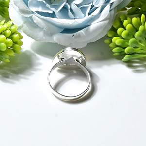 <b>Rose</b> <b>Quartz</b> Rosecut Handmade Oxidized Silver Plated <b>Ring</b> <b>Rose</b> <b>Quartz</b> Gemstone Bezel Set Vintage Women's Statement <b>Rings</b> - Product Image 5