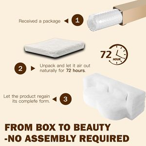 Modern Convertible for Teddy Fabric <b>Sofa</b> Bed 15\" Twin Size Folding Mattress 2-Pillow <b>Foam</b> Filled Sleeper Stylish Floor for - Product Image 2