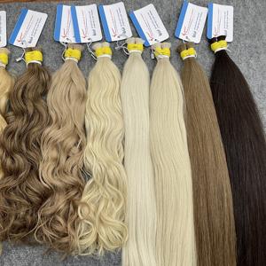 Extensiones de Cabello Humano Ondulado Vietnamita en Varios Tonos Claros, Disponibles Ahora, Alta Calidad, Listas para Enviar - Product Image 1