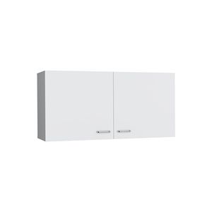 Armadio a Muro Bianco a Doppia Anta da 39 Pollici per Cucina, Modello Napoli - Product Image 2