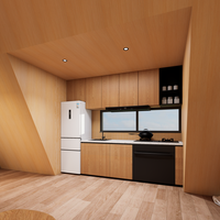 Villa de Luxe en Montagne avec Structure en Acier Premium, Unité de Développement Résidentiel S410, Maison en A-Frame pour Hôtels et Villas