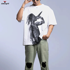 T-shirt en coton 100% de haute qualité, fabriqué par des professionnels, avec logo personnalisé imprimé, t-shirt en coton uni pour hommes, été - Product Image 4