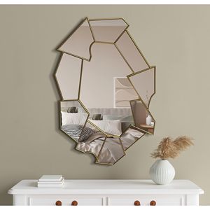 Specchio da parete con cornice in bronzo senza tempo - Product Image 6