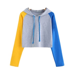 Sweat à capuche pour femme, sweat-shirt design personnalisé de haute qualité, haut court - Product Image 4