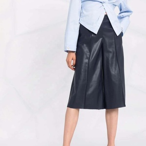 Jupe en cuir pour femme PIHA SPORTS, nouveau design, coupe régulière, taille mi-haute, imperméable, écologique, avec cordon de serrage, décontractée, style crayon, grande taille - Product Image 5