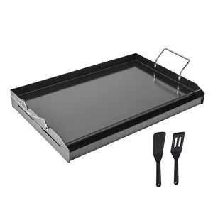 Piastra per Griglia a Gas Universale 24x16 Pollici, Piastra Teppanyaki Portatile in Acciaio al Carbonio, Piastra Rettangolare in Metallo per BBQ - Product Image 1