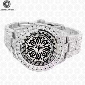 Montre mécanique de luxe Charm_Jewells en acier inoxydable, boîtier 40 mm, cadran analogique en verre, lumineuse, unisexe, étanche 10 bars, à poussoir - Product Image 2