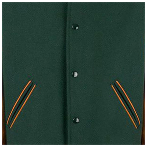 Custom Men's Varsity <b>Jacket</b> High Quality Embroidery Plus Size Hooded <b>Canvas</b> <b>Jacket</b> with Front Logo Letterman Style - Product Image 5