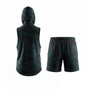 Ensemble complet d'uniformes de flag football haut de gamme – Maillot et short en polyester respirant, léger, à séchage rapide, coupe confortable, couleurs d'équipe - Product Image 2