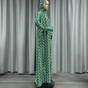 Abayas turques pour femmes, à manches longues, imprimées, fines, pour le printemps et l'été, robe longue avec ceinture, abaya - Product Image 4