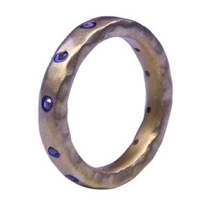 Wedding Wear 925 Sterling Silver Gold Plated Jewelry Diamond Gemstone Women Wear <b>Spinner</b> <b>Ring</b> - Product Image 1