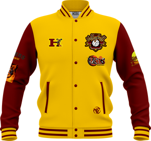 Chaqueta Varsity de Invierno para Hombre, de Alta Calidad, Ecológica, de Lana/Cuero, Resistente al Viento, con Bordado, Mangas Largas, Estilo Béisbol - Product Image 5