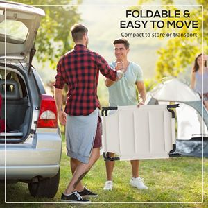 2 tumbonas de exterior Beige, tumbonas plegables con reposacabezas de techo solar, reclinables de 4 posiciones para bronceado - Product Image 5