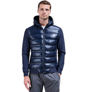 <b>Mens</b> Quilted Hybrid Technical <b>Jacket</b> Funnel Neck Insulated <b>Lightweight</b> Warm Casual Outdoor Zip <b>Jacket</b> for Winter Activities - Product Image 1