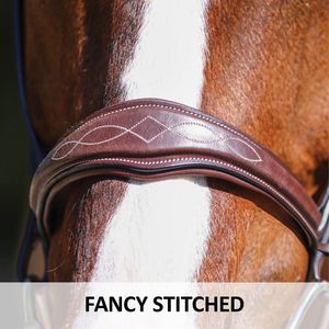 Bridon en cuir de cheval en gros avec sangle de nez, couleur personnalisable, échantillon disponible, logo personnalisable au meilleur prix - Product Image 6