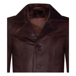 Abrigo de Cuero para Hombre, Chaqueta de Cuero PU de Primera Calidad, Elegante Prenda de Invierno, Diseño de Abrigo Largo, Ajuste Cómodo, Ropa Exterior de Moda - Product Image 3