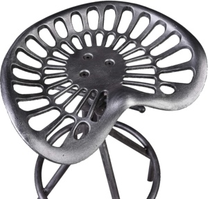 Ghế Ngồi Máy Kéo Nhà Nông Nghiệp Mộc Mạc Thiết Kế Cổ Điển Mới Tốt Nhất Ghế Quầy Bar Có Thể Điều Chỉnh Độ Cao Ghế Xoay Bằng Gang Đúc - Product Image 6