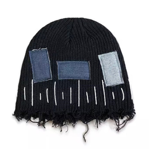 Bonnet tricoté unisexe jaune 56-58CM – Casquette d'hiver décontractée pour adultes 100% acrylique avec revers - Product Image 5