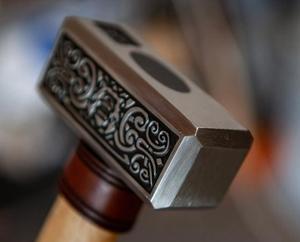 Custom Craft High Quality Mini Roofing Hammer Hand forged with etched head For Outdoor and Multiple Uses - Product Image 2