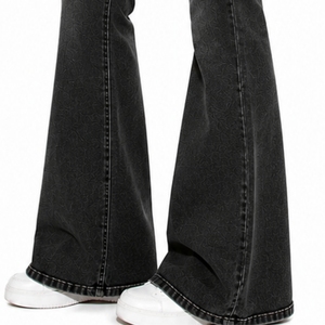 Women Flared <b>Denim</b> Jeans Premium Stretch Flared Stylish Comfortable Durable Soft Comfortable Breathable <b>Material</b> Wear - Product Image 6