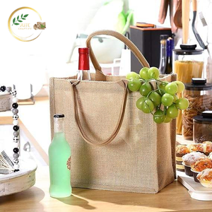 Sac fourre-tout robuste en toile de jute naturelle pour les acheteurs de supermarchés et les grossistes - Product Image 1