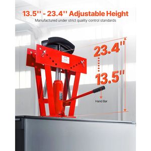 Piegatubi Idraulica Manuale da 16 Tonnellate per Tubi di Scarico in Rame con 8 Matrici (da 1/2 a 3 Pollici) Regolabile a 90-180 Gradi - Product Image 5