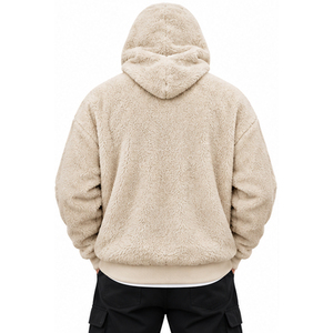 Heavyweight Sherpa Fleece <b>Hoodie</b> <b>for</b> <b>Men</b> Women Relaxed Fit Winter Casual Wear Custom Design Wholesale Manufacturer - Product Image 6