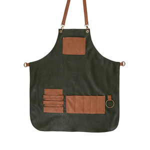 Tablier de Barbier Professionnel en Gros pour Salon de Coiffure, Vêtement de Travail avec Bretelles Croisées au Dos, Multiples Poches, Tissu Durable, Logo Personnalisé - Product Image 5