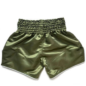 Pantalones Cortos Deportivos para Hombre, Muay Thai, Satén, Cintura Elástica, Entrenamiento, Gimnasio, Kickboxing, Ligeros, Estampado Colorido, Top de Muay Thai - Product Image 2