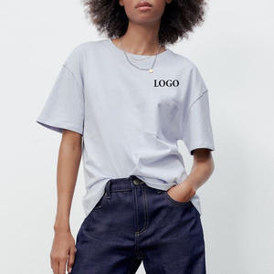 T-shirt Coupe Droite Tendance Décontracté Moderne Quotidien Confortable Manches Courtes Coupe Ample Style Avant-Gardiste 2026 – Prix de Gros - Product Image 1