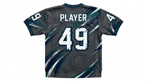Camiseta de Fútbol Americano de Manga Corta Transpirable con Diseño Personalizado al por Mayor, Impresa con el Logotipo OEM para Venta en Línea - Product Image 2