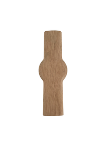 Tapa de extremo para pasamanos de madera maciza, diseño transicional, componente de barandilla de escalera montado en el suelo - Product Image 3