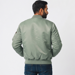 Chaqueta de Piloto MA1 para Hombre, Personalizada, Ligera, Resistente al Viento, Estilo Casual, Chaqueta Bomber con Cuello Redondo - Product Image 3