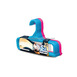 ราวตากผ้าอเนกประสงค์พับได้มีที่แขวนเสื้อผ้าสีชมพู - Product Image 5