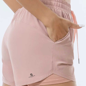 Shorts pour femmes, vêtements de sport d'été, taille haute, en coton respirant, décontractés, avec ceinture élastique ajustable, streetwear, meilleures ventes 2026 - Product Image 6