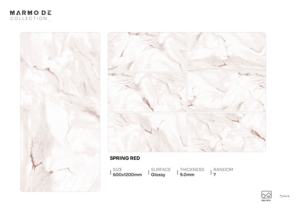 Azulejos de porcelana de diseño de lujo con alto brillo, tamaño 600X1200, formato grande para uso interior residencial. - Product Image 3