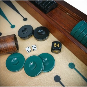 Premium Wood <b>Backgammon</b> Set Folding Large Travel <b>Board</b> Game Custom Luxury <b>Backgammon</b> Set with Dice Cups for Adults Gift <b>Board</b> - Product Image 3