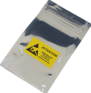 High-quality Anti-static Metalized CPE Zipper Plastic <b>Bags</b> with Hand Length Handle for Smart Electronics Rigid Packaging - Product Image 5