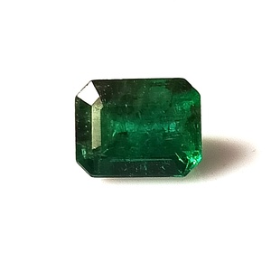 2.15 Carat Natural Zambian Emerald Cut Green Gemstone 6.7x8.7x5.4mm Loose <b>Stone</b> with Color Play/<b>Fire</b> - Product Image 1