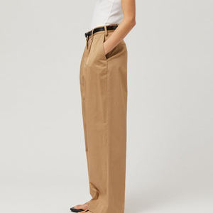 Pantalones Anchos de Cintura Alta para Mujer, Talla Grande, con Logotipo Personalizado, Ligeros, de Tela Elástica, Transpirables, Casuales y a la Moda, al por Mayor - Product Image 4