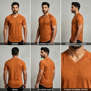 ProudWave Soft Touch V Neck Sports <b>T</b> <b>Shirt</b> Premium Lightweight Everyday Casual Activewear - Product Image 3