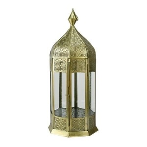 Hot Selling Home Decoration Hanging Moroccan Metal Home Decorative Luxury <b>Lantern</b> <b>Gold</b> Finished Handmade For Wall Decor - Product Image 5
