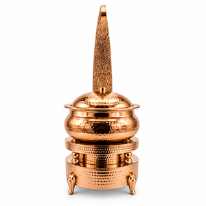 หม้ออุ่นอาหารแบบมีชั้นหลายชั้น Rosavelle Imperial Handi Chafer Royal Design สีโรสโกลด์ ทำจากสแตนเลสสตีล พร้อมฝาปิดตกแต่งอย่างสวยงาม - Product Image 1