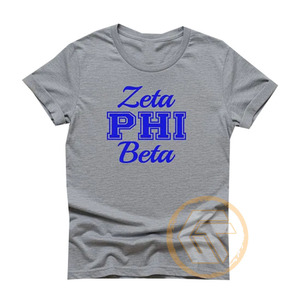 Camiseta Casual Transpirable de Alta Calidad de Algodón y Poliéster Personalizada al por Mayor de Zeta Phi Beta, Ropa de Sororidad Fina para Mujer - Product Image 5
