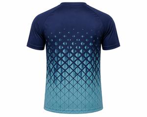 T-shirt à manches courtes pour homme, col rond, tissu jersey uni décontracté, séchage rapide, tricoté en polyester/coton, blanc, 180 grammes, coupe classique - Product Image 5