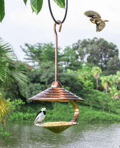 Royal Unique Design Galvanized Metal <b>Bird</b> Feeder Rustic Outdoor <b>Seed</b> Hanging <b>Bird</b> Food Holder Ideal for Balcony Accessories - Product Image 5