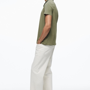 Polo décontracté pour homme 100% coton brodé à manches courtes, t-shirt tricoté, vente en gros personnalisée - Product Image 1