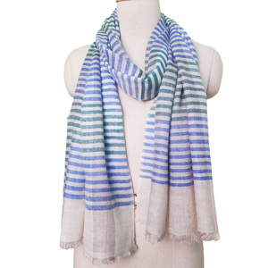 Bufanda de cuello largo tejida con telar manual de Pashmina de Cachemira pura para inviernos, bufandas de Cachemira pura de sensación cálida y acogedora - Product Image 1