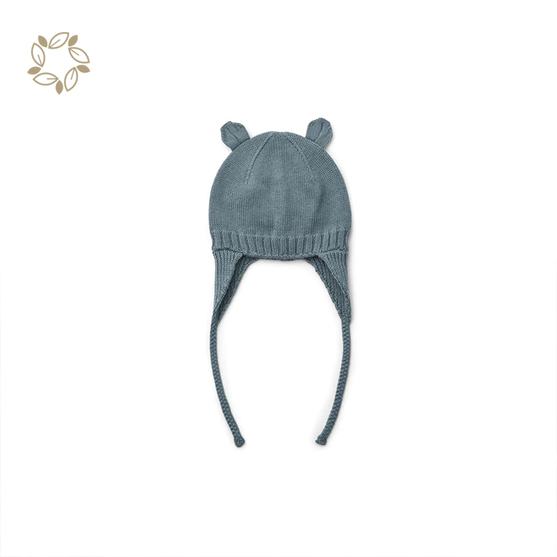 Детские шапки из 100% органического хлопка в рубчик, устойчивые детские вязаные шапки в рубчик, экологически чистые вязаные шапочки для новорожденных, детская шапка с лентой